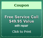 Free Service Call with repair of 100